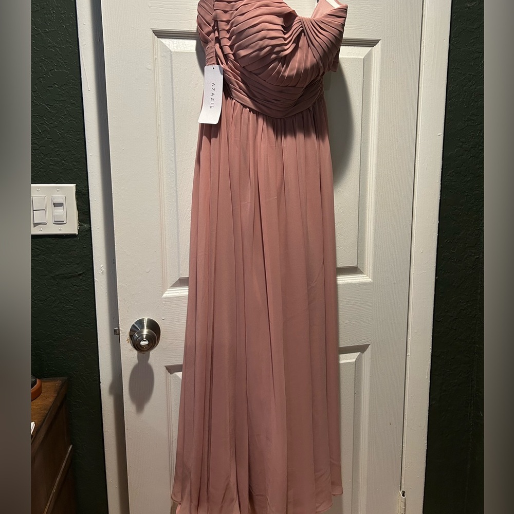 Azazie Milagros - Dusty Rose Bridesmaid Dress